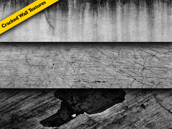 Cracked wall textures pack