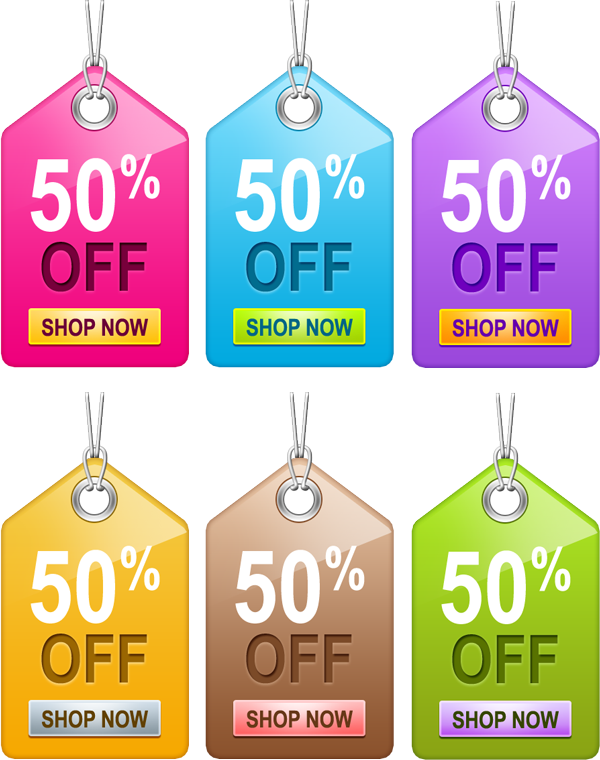 Sale tag PSD pack