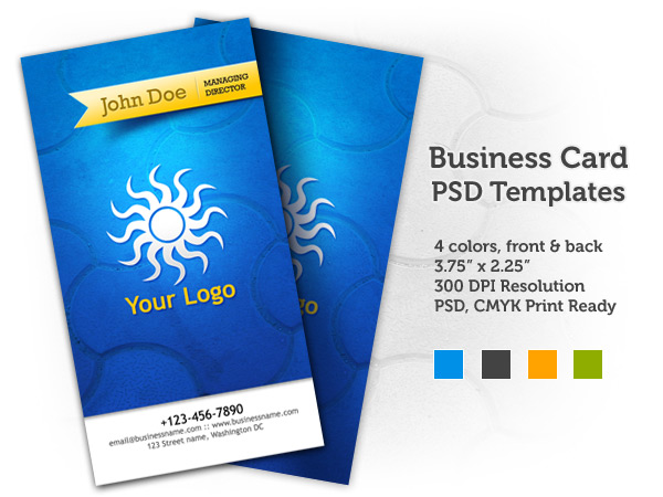 Business Card PSD Templates (front & back)