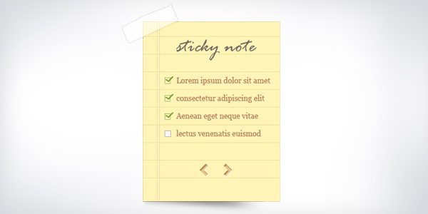 Sticky note and notepaper PSD