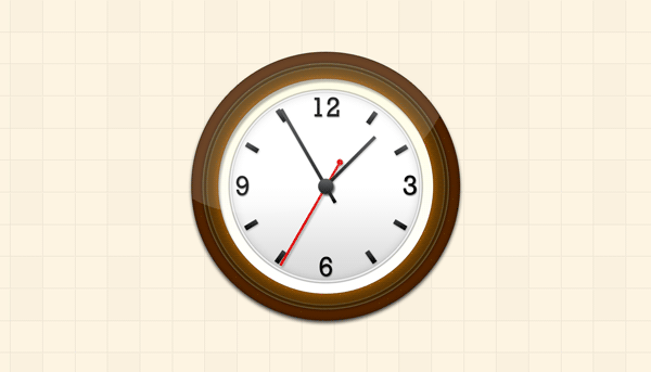 Create a pretty nice wall clock in Photoshop