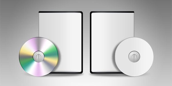 Blank DVD CD template (PSD)