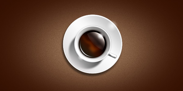 Coffee cup icon (PSD)