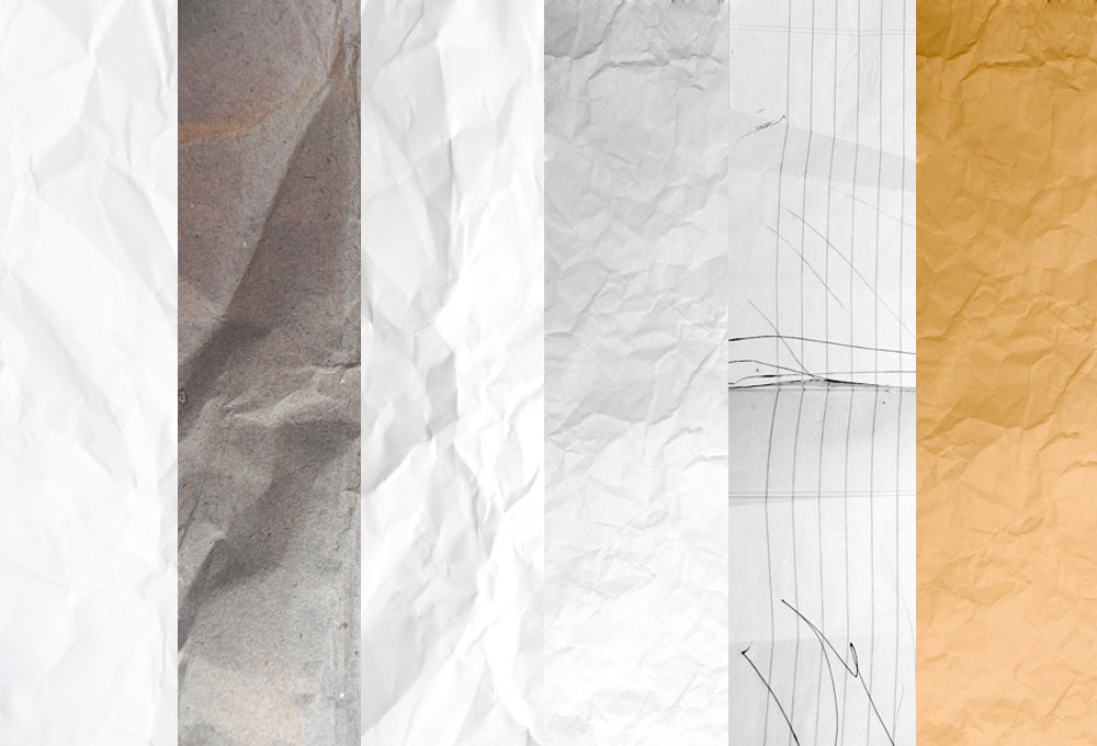 Crumpled paper textures