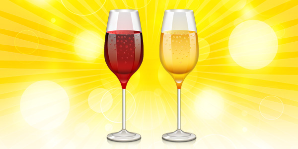 Wine glass icon PSD