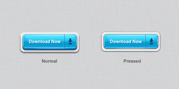 3D download buttons (PSD)