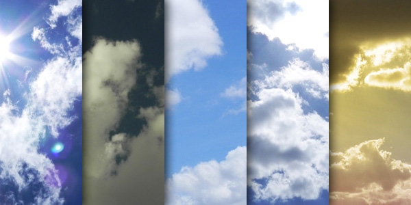 High resolution clouds texture pack