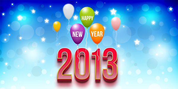 Happy New Year 2013 (PSD)