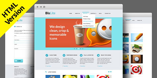 BisLite: Free HTML Website Templates