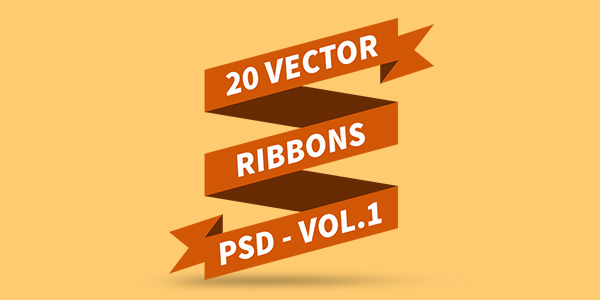 PSD Vector Ribbons Vol.1