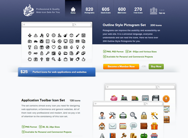 Icons Giveaway: 3 Business Subscriptions ($199 each) From WebIconSet.com