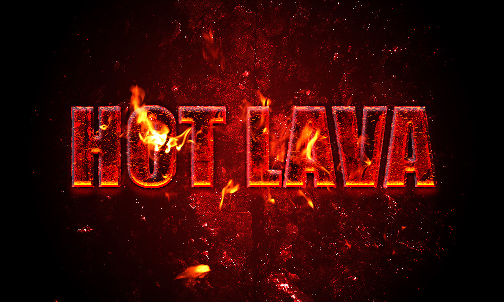 How to Create a Hot Lava Text Effect in Photoshop