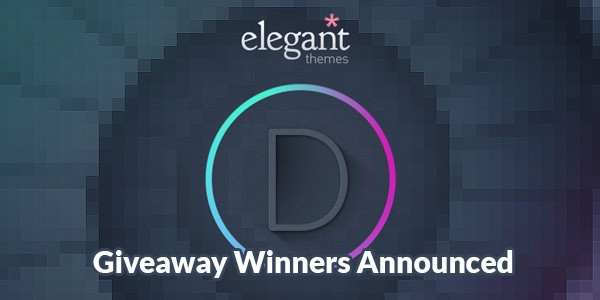 ElegantThemes Giveaway Winners Announced