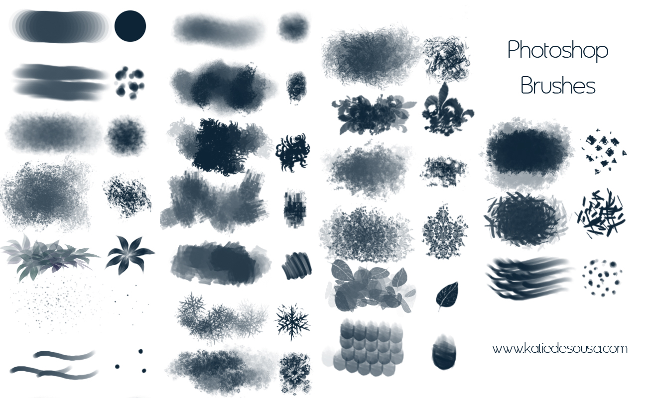 15 Free Photoshop Drawing & Painting Brush Sets