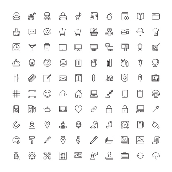 20+ Free Sets of Line Icons