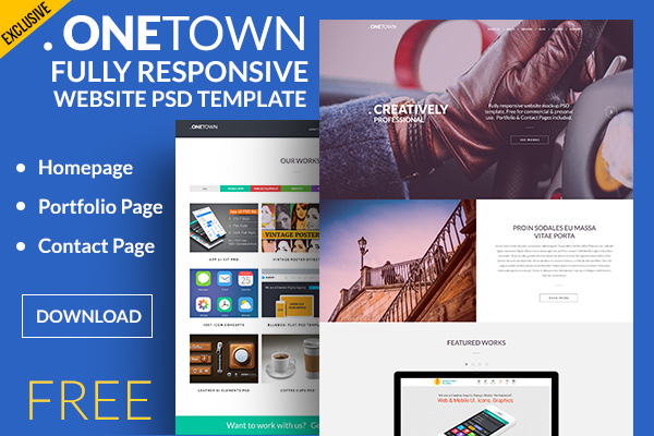 Free Responsive Website PSD Templates