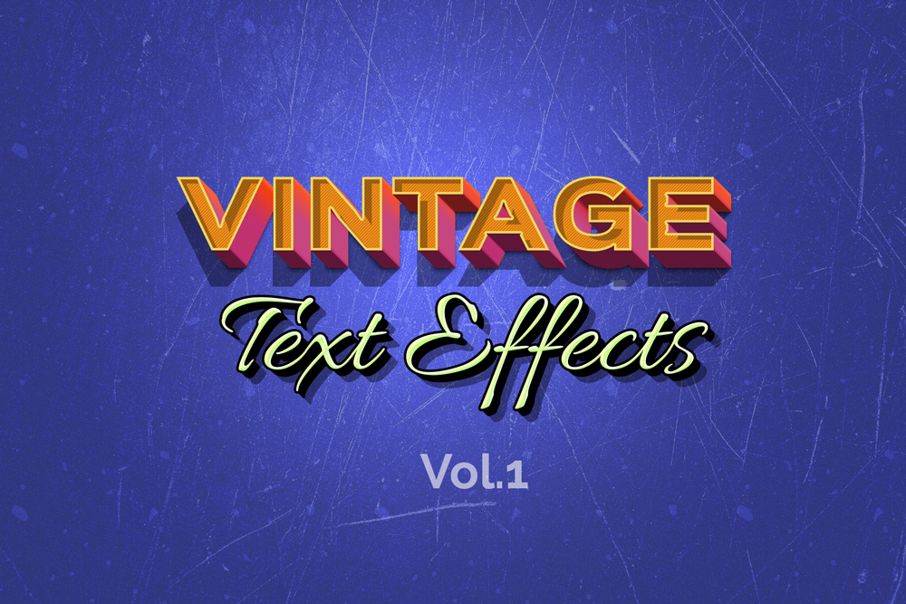 Vintage Retro Text Effects – Vol.1