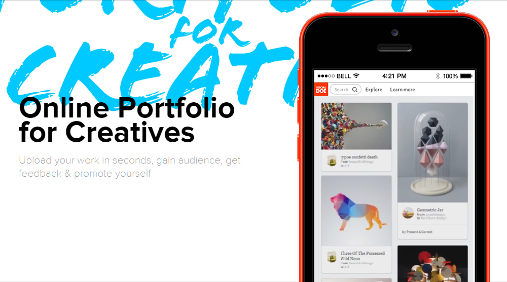 Create Your Online Portfolio With Socialdoe