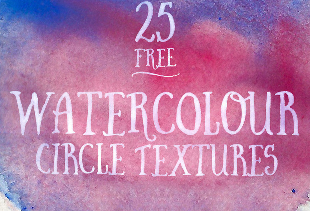 25 Free Watercolour Circle Textures