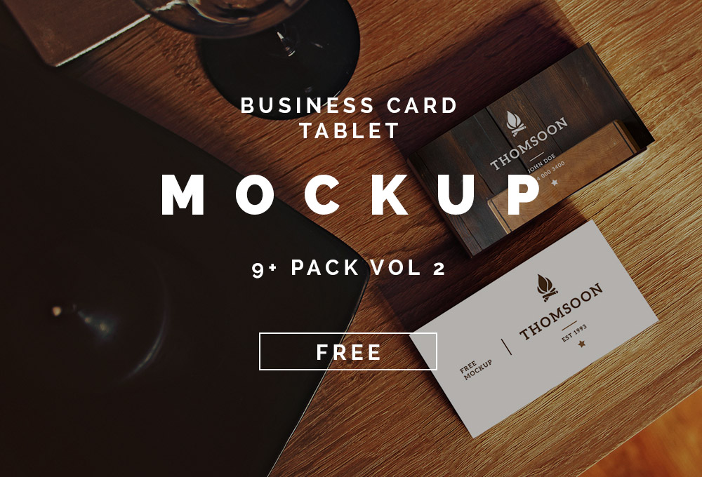 9+ Free Business Card and Tablet Mockups