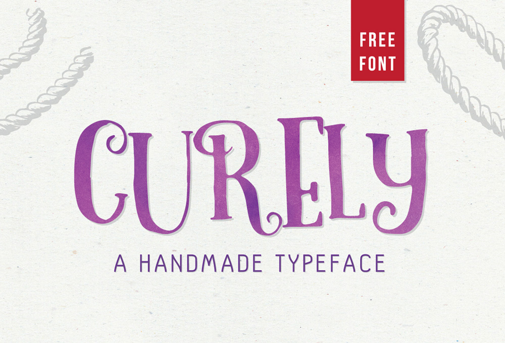 Curely – Free Handmade Font