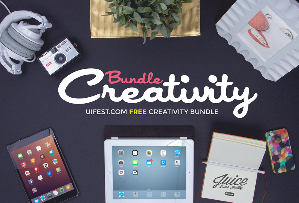 Free Creativity Mockups Bundle