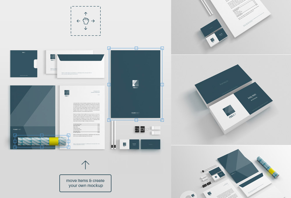 Free Stationery Mockup PSD