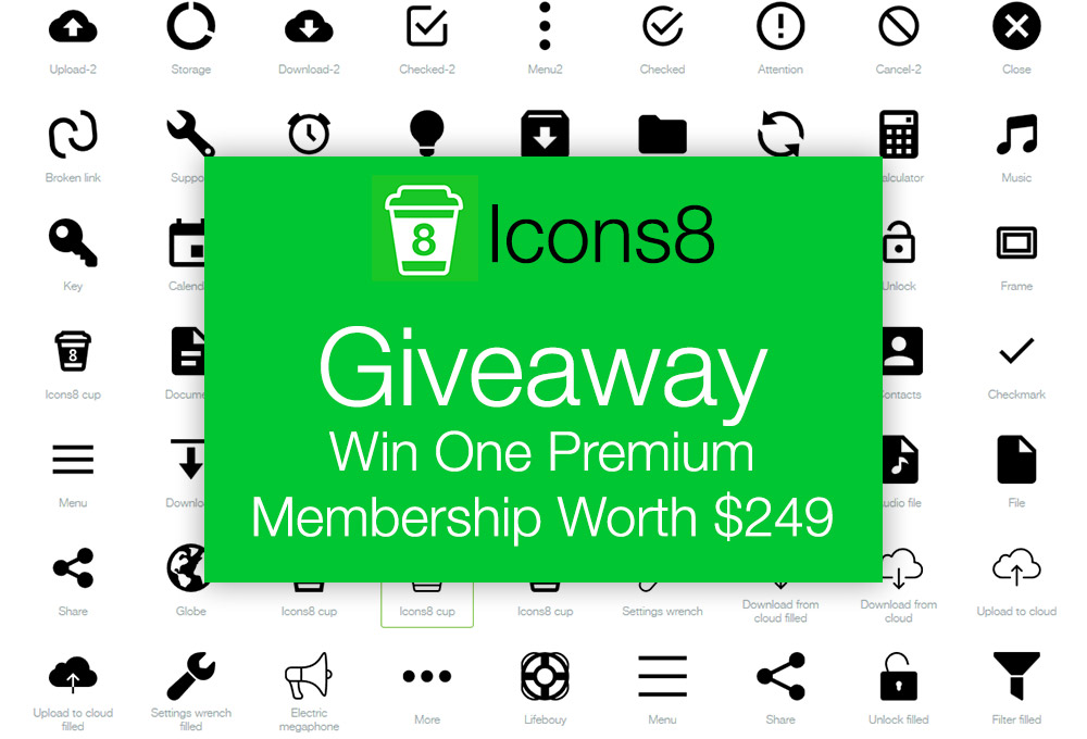 Giveaway: Win Icons Membership Worth $249 From Icons8