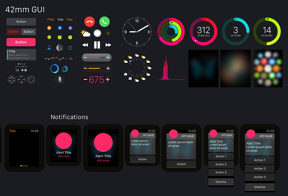 Apple Watch Vector GUI