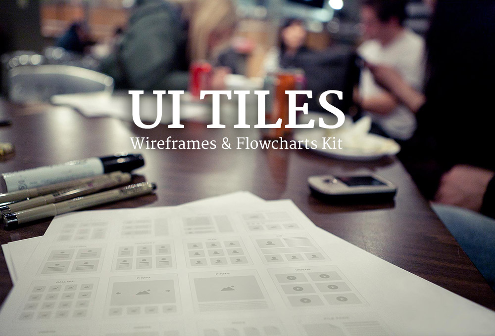 UI Tiles: Wireframes and Flowcharts Kit