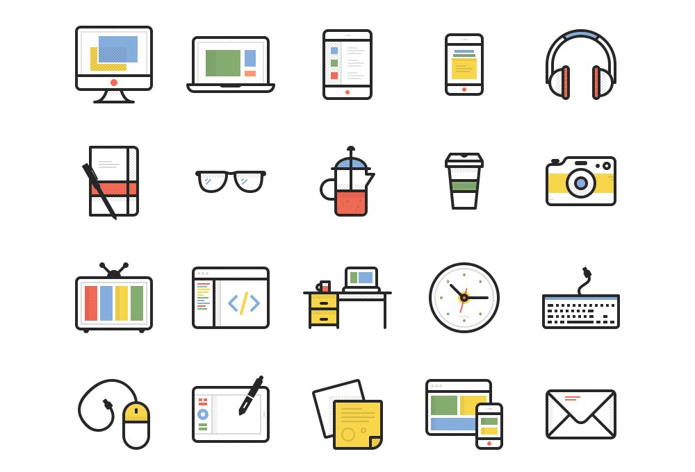 Dashel: 45 Free Vector Icons