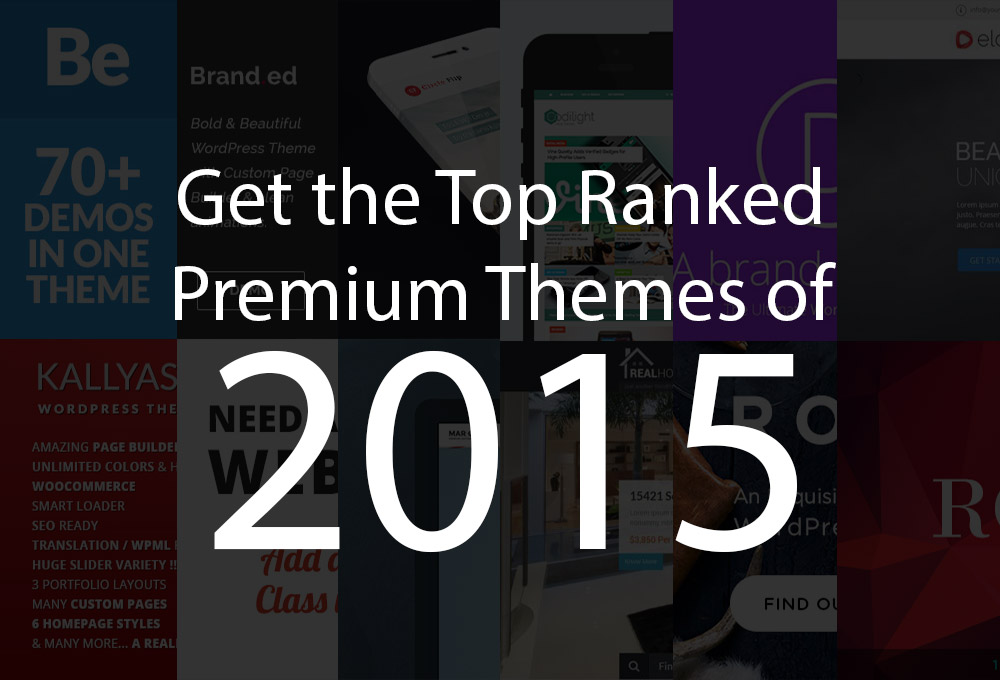 Get the Top-Ranked Premium Themes of 2015