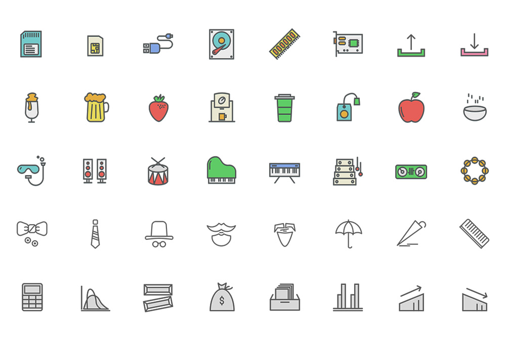 SwiftIcons: 96 Free Outlined, Filled & Colored Icons