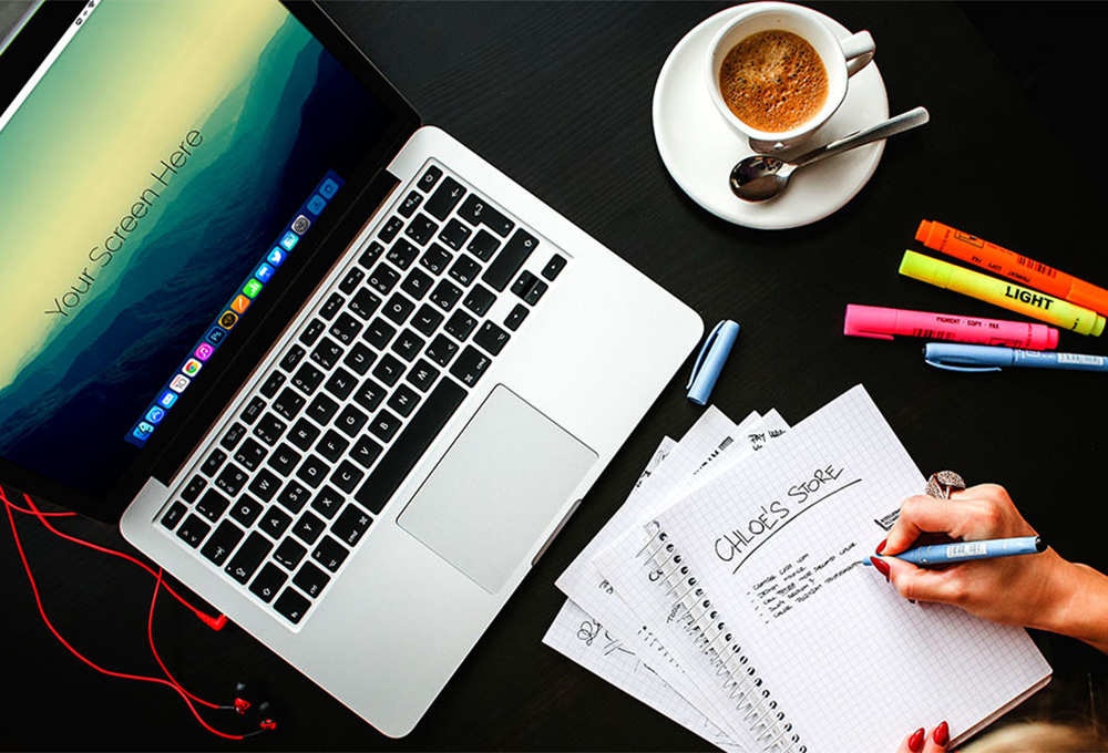 Free Macbook Pro Office Mockups