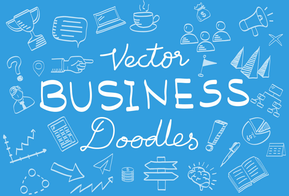 100+ Business Vector Doodle Elements