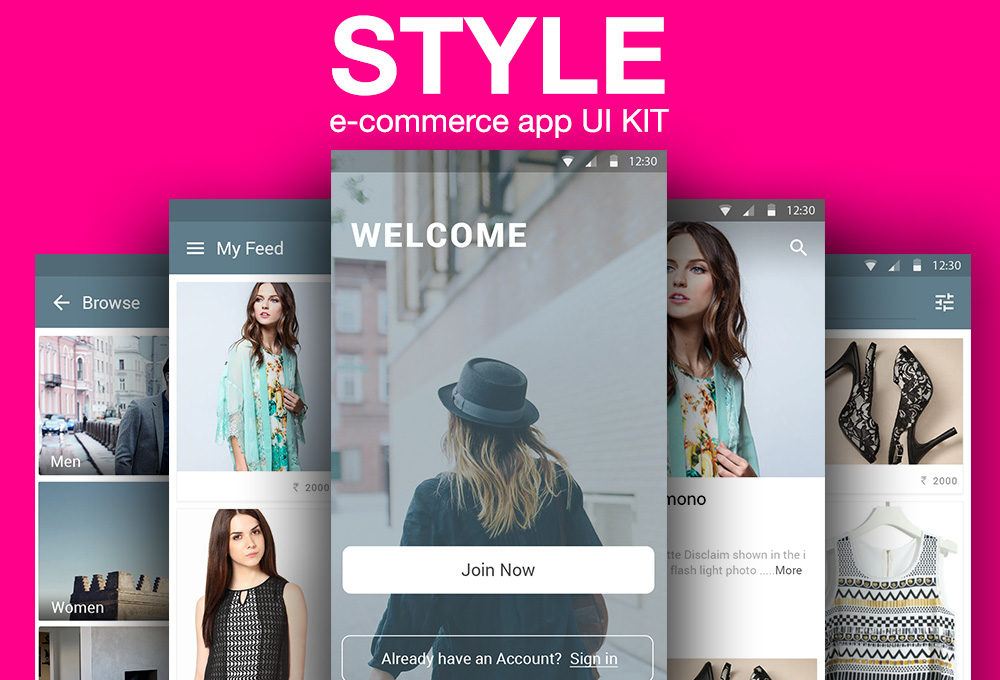 STYLE: Free E-commerce App UI Kit