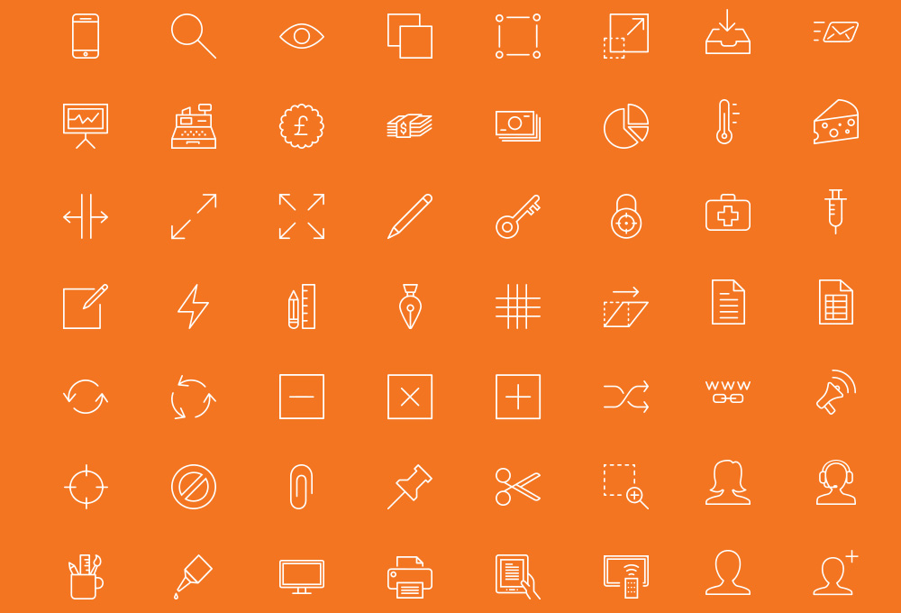 90 Free Outline Icons