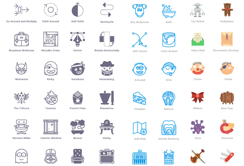 100 Free Icons in 4 Styles