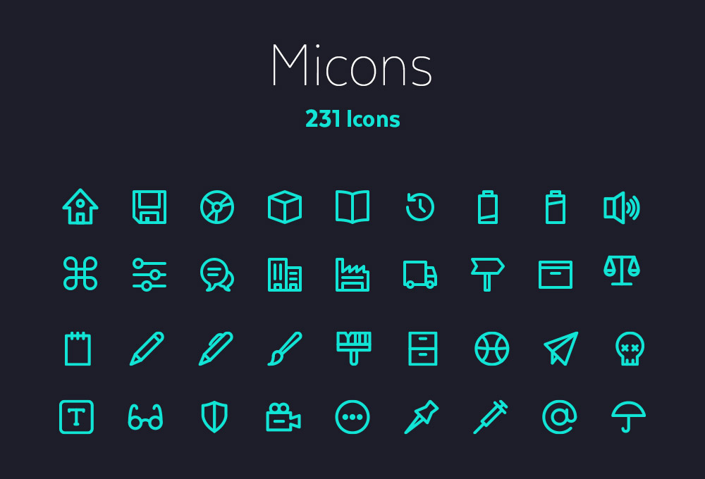 Micons: Free Outline Icons