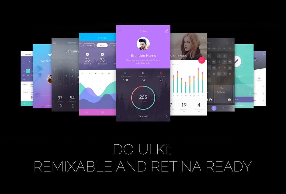 DO: Free App UI Kit for Photoshop & Sketch