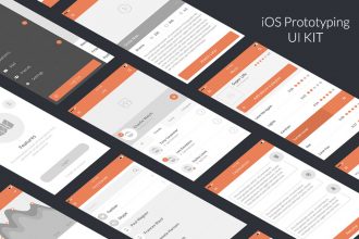 iOS Prototyping UI Kit PSD