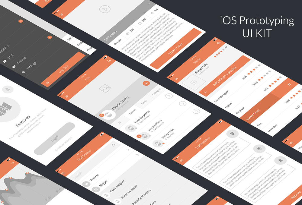 Free 100+ Mobile Prototyping UI Mockups