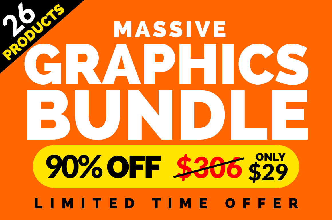 OUR GRAPHICS BUNDLE – 90% OFF