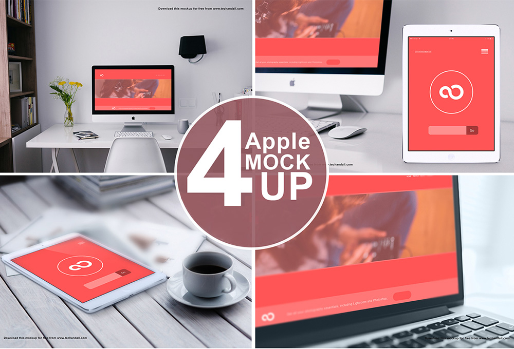 Apple Devices Mockup PSD