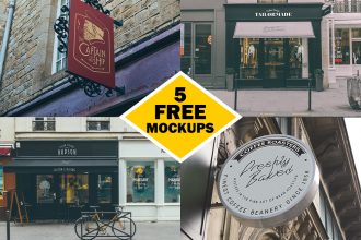 Free Signs & Facades Mockup PSD