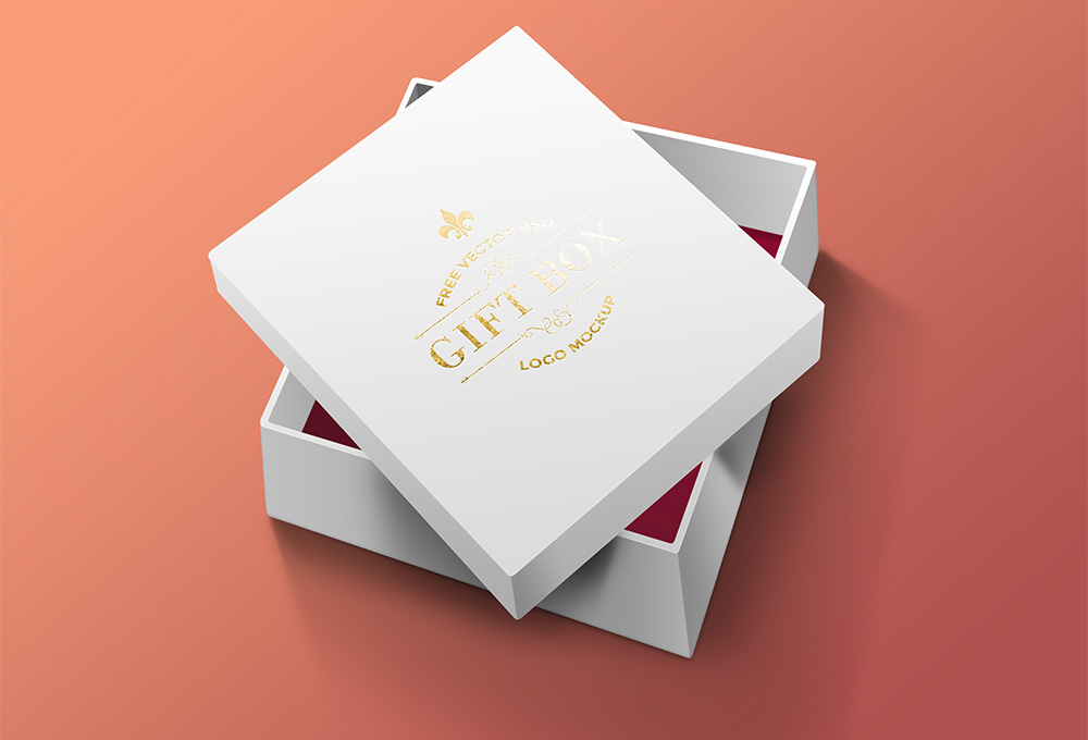 Free Gift Box PSD