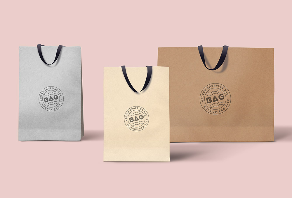 Shopping Bags PSD Template