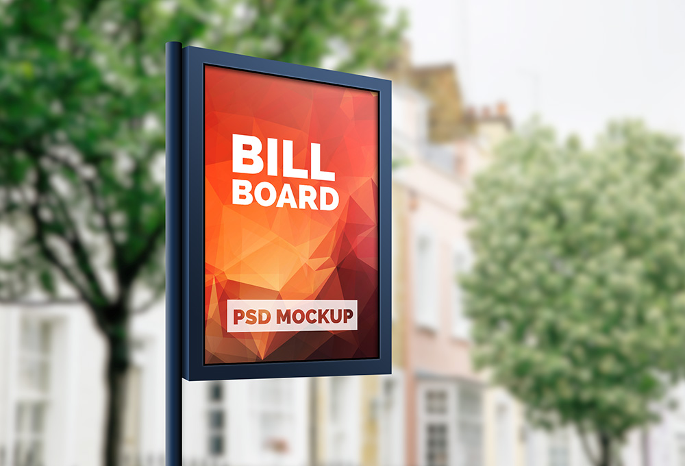 Outdoor Advertising Billboard Mockup PSD