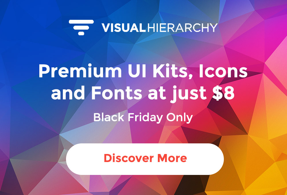 $8 On All Premium UI Kits, icons, fonts – Black Friday Special