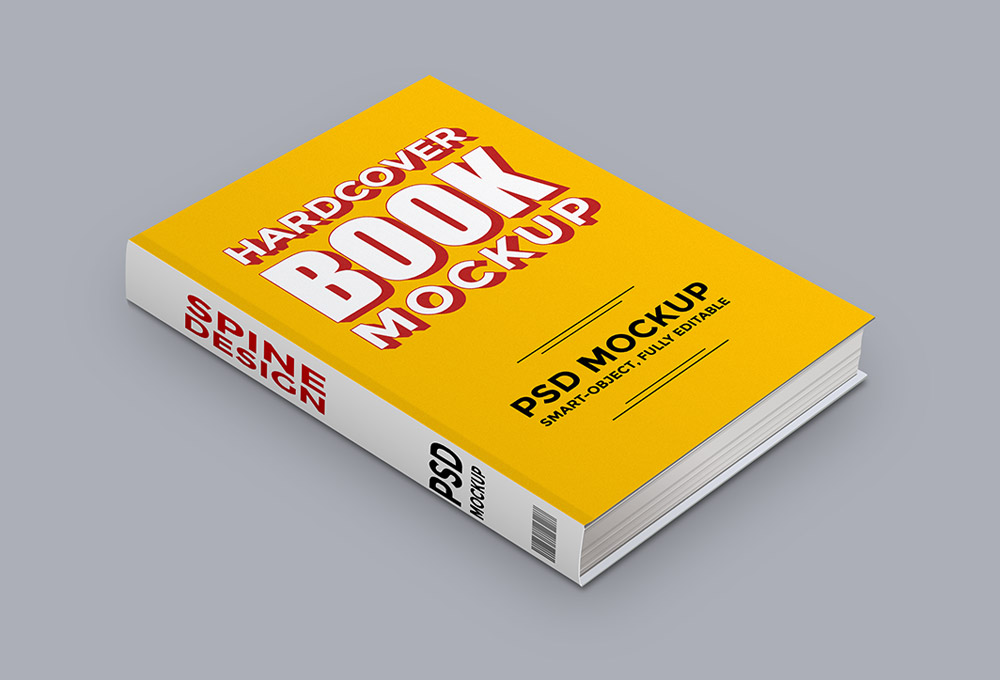 Hardcover Book PSD Mockup